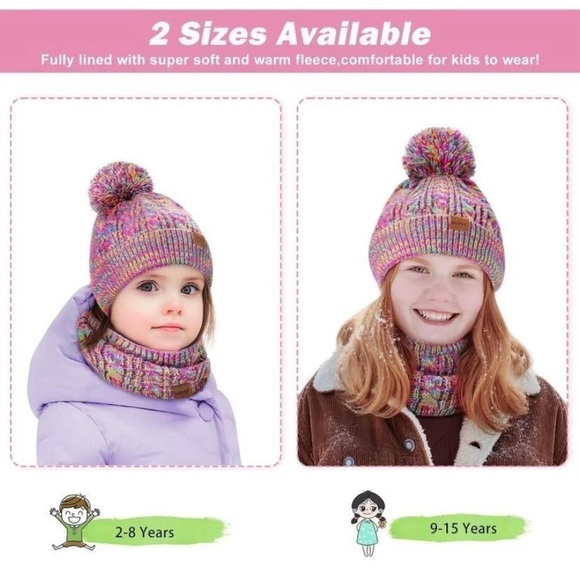 Kids Winter Hat Gloves Scarf Set - Picture 5 of 7